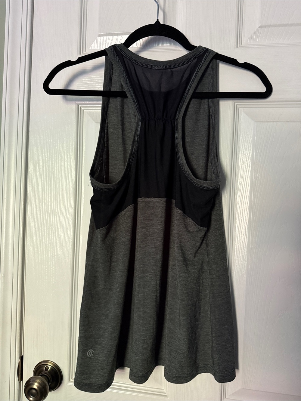 Women's Sleeveless Tank Top - Dark Heather Green - Picture 2 of 2